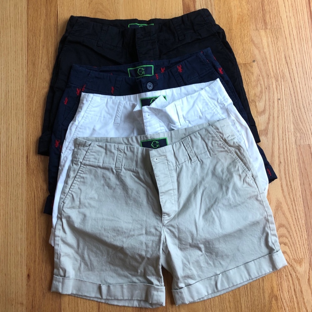 Lot of 4 pairs of C Wonder cuffed chino shorts 6